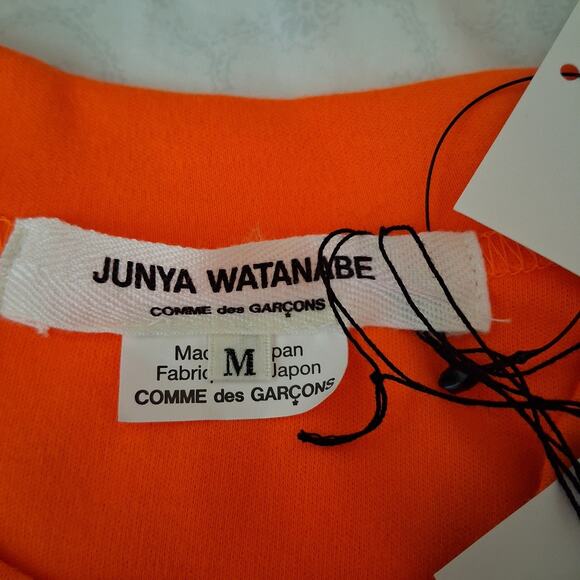 Comme des garcons By Junya Watanabe Neon Orange T shirt women medium NWT - Picture 7 of 11